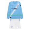 Maillot de Foot Manchester City Domicile 2025-26 Manches Longues - Enfant